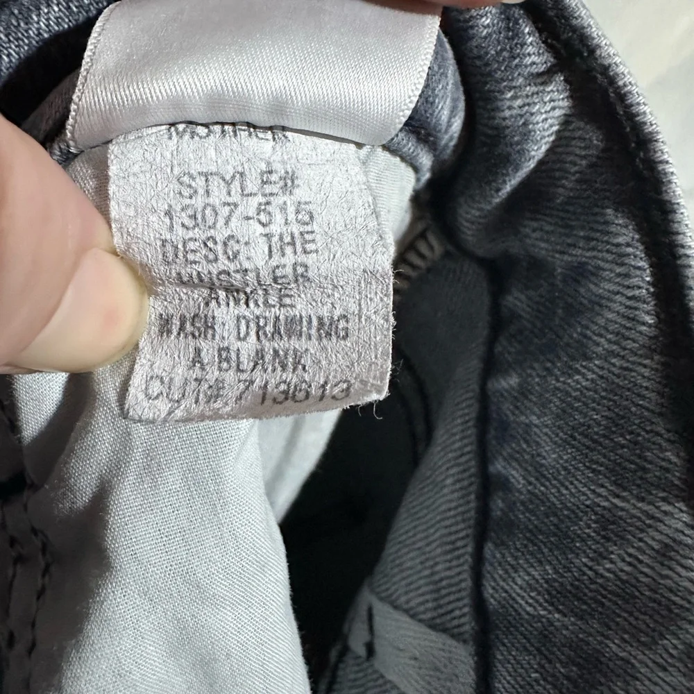 Mother Superior Women’s Sz 25 The Hustler Ankle Gray Jeans Drawing a Blank $238